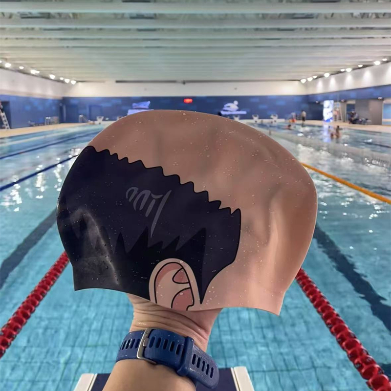 Neue lustige Badekappe mit Gla – Swim Hat Silicone Bewertung und Preis