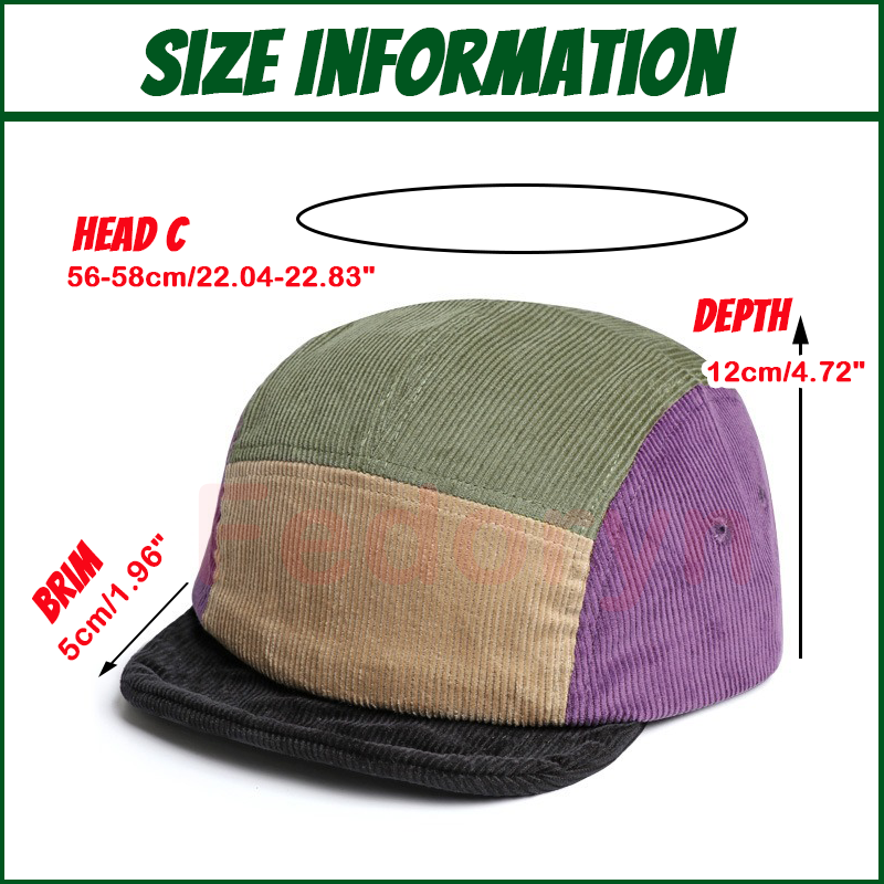 Fedoryn Benutzerdefinierte Sti – Corduroy Cap 5 Panel Bewertung und Preis